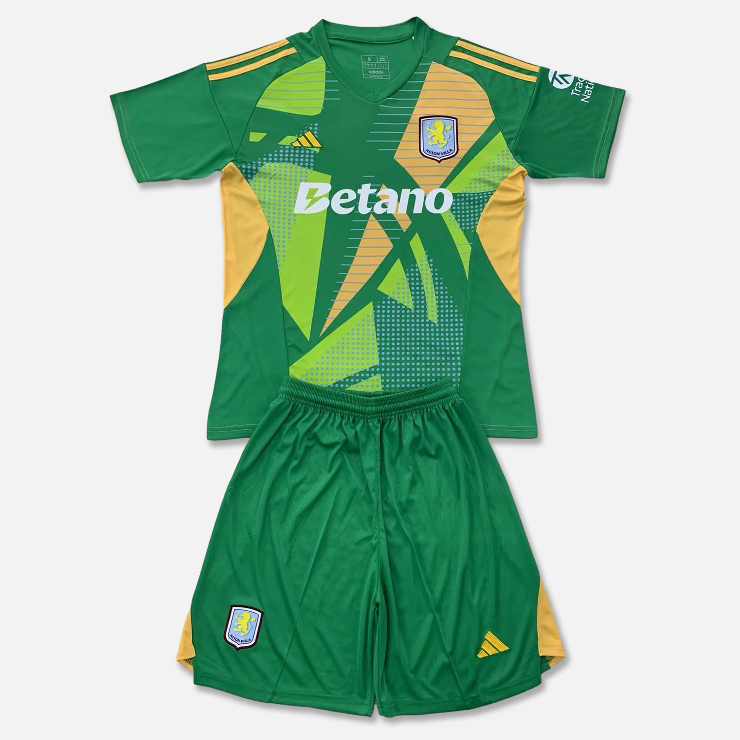 Aston Villa 24-25 Fruit Green GK Men's Adult Jersey Set - Fans Version - UnitedFutballJersey