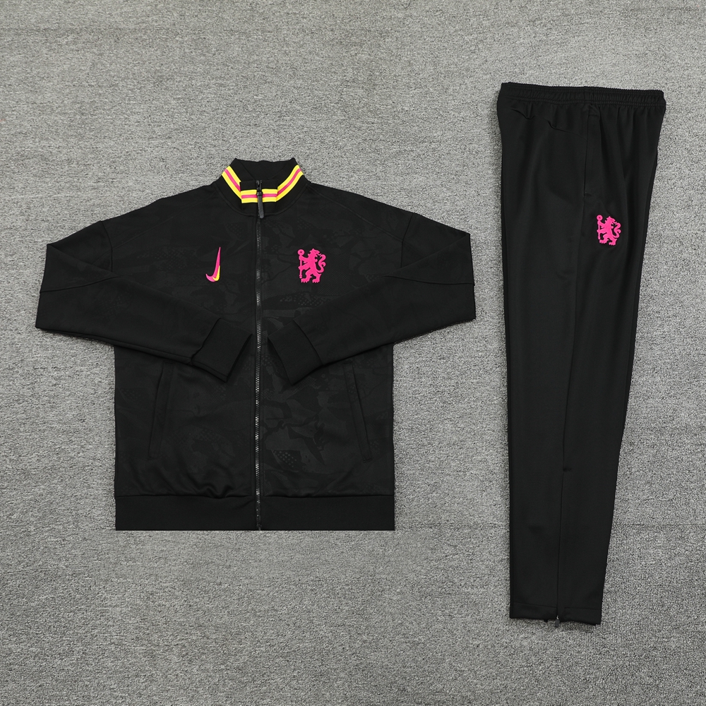 C.H.E.L.S.E.A 24-25 Jacket Training Tracksuit - Black - UnitedFutballJersey