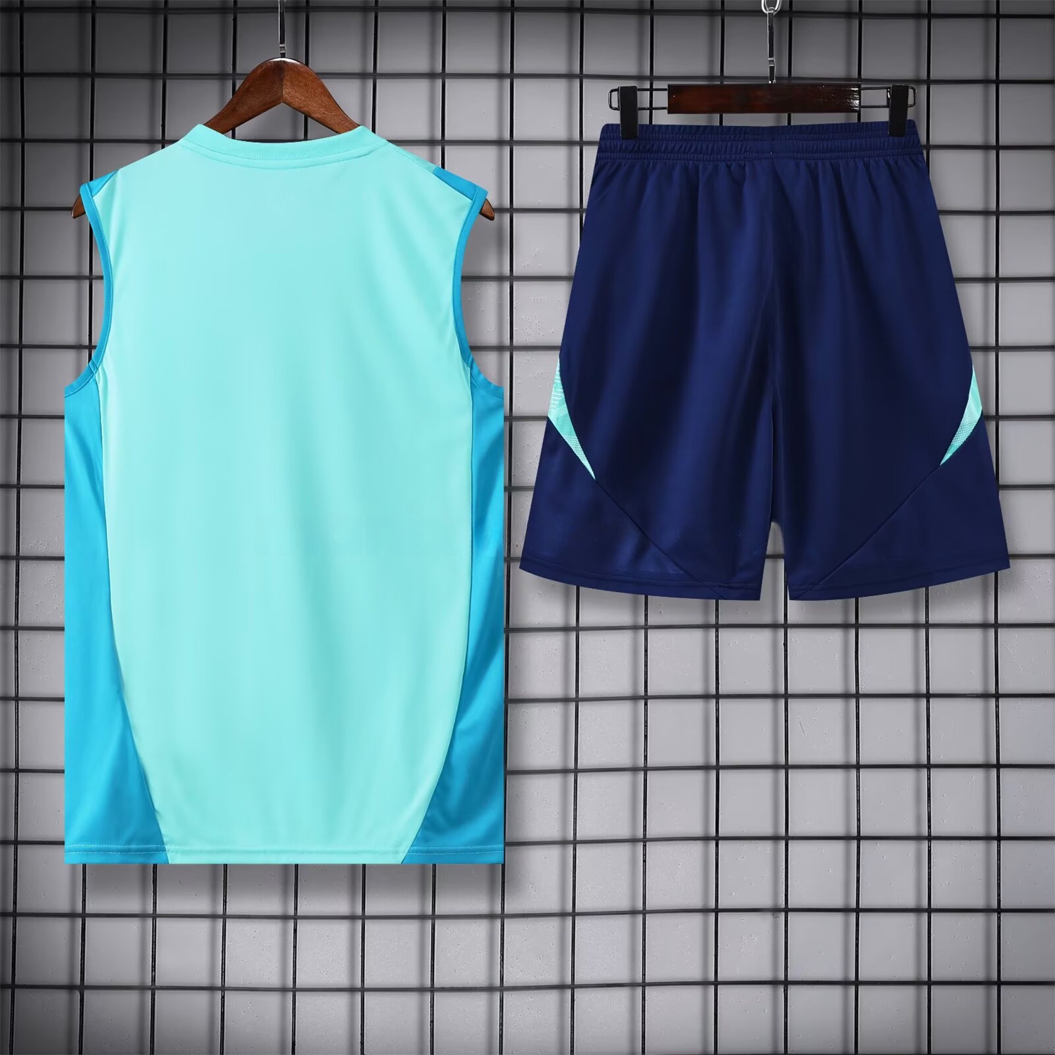 Flamengo 25-26 Vest Training Set - Light Blue With Royal Blue - UnitedFutballJersey