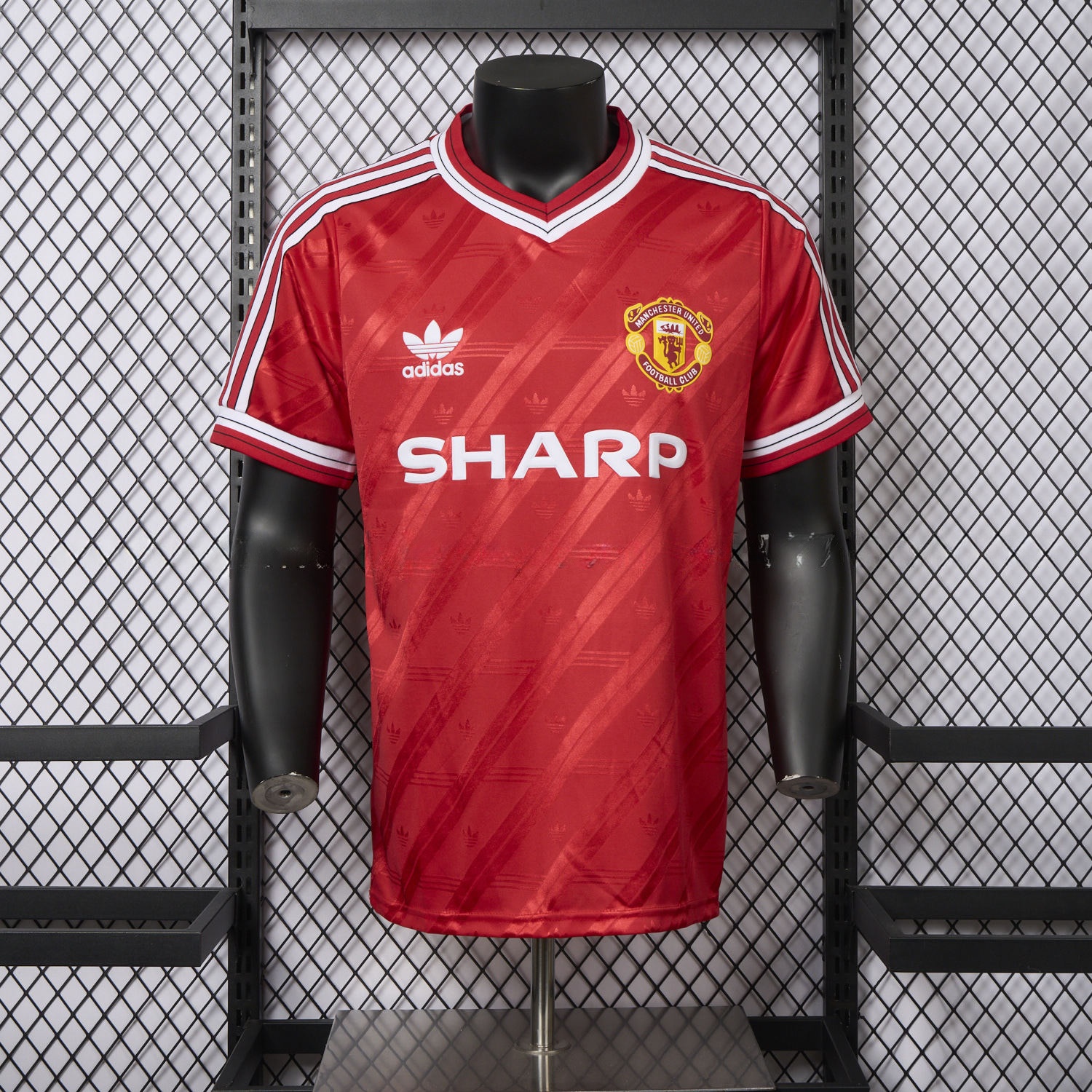 Manchester United Retro 1986-88 Home Remake Jersey - Player Version - UnitedFutballJersey