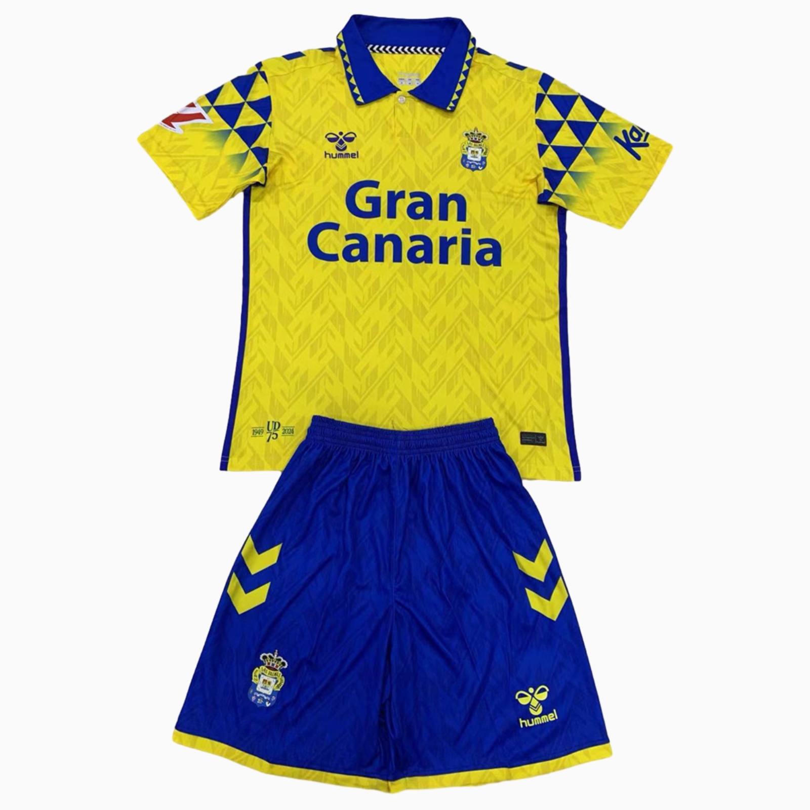 Las Palmas 24-25 Home Men's Adult Jersey Set - Fans Version - UnitedFutballJersey