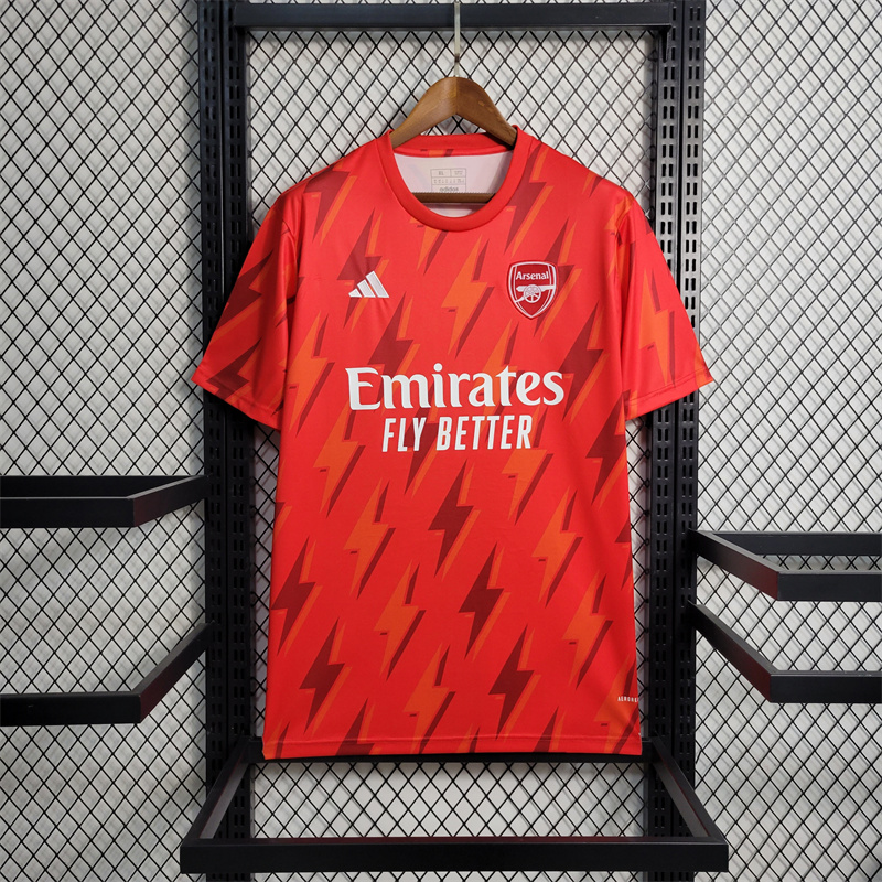Arsenal 23/24 Red Training Jersey - Fans Version - UnitedFutballJersey