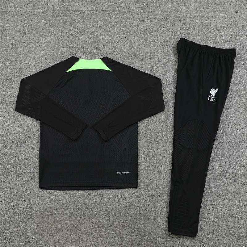 23-24 Liverpool Black Long Sleeve Training Set - UnitedFutballJersey