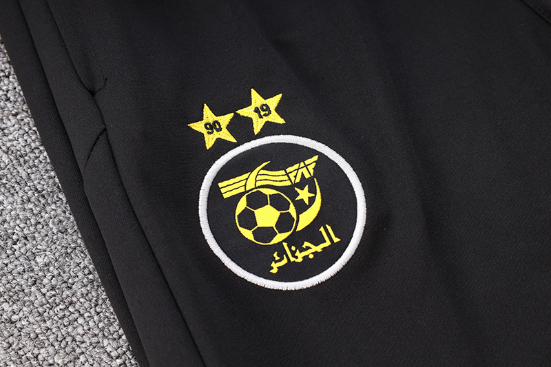 Algeria Olympic TEAM 23-24 Long Sleeve Training Set -Black and White - UnitedFutballJersey