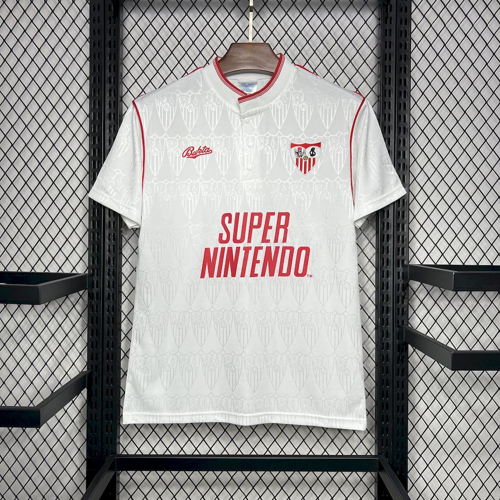 Retro Sevilla 1991-92 Home Jersey - UnitedFutballJersey