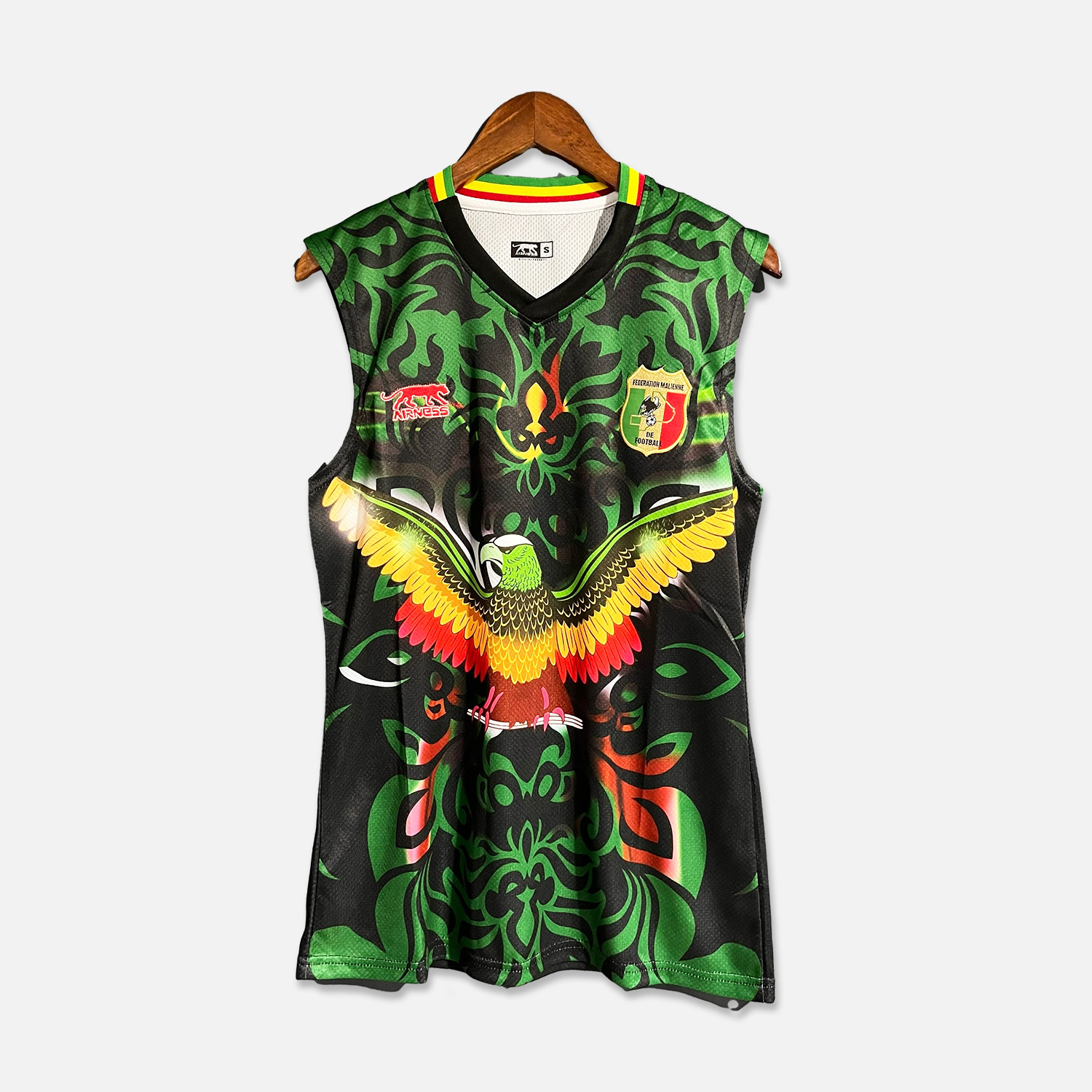 Mali 23-24 Training Vest - Black & Green - UnitedFutballJersey