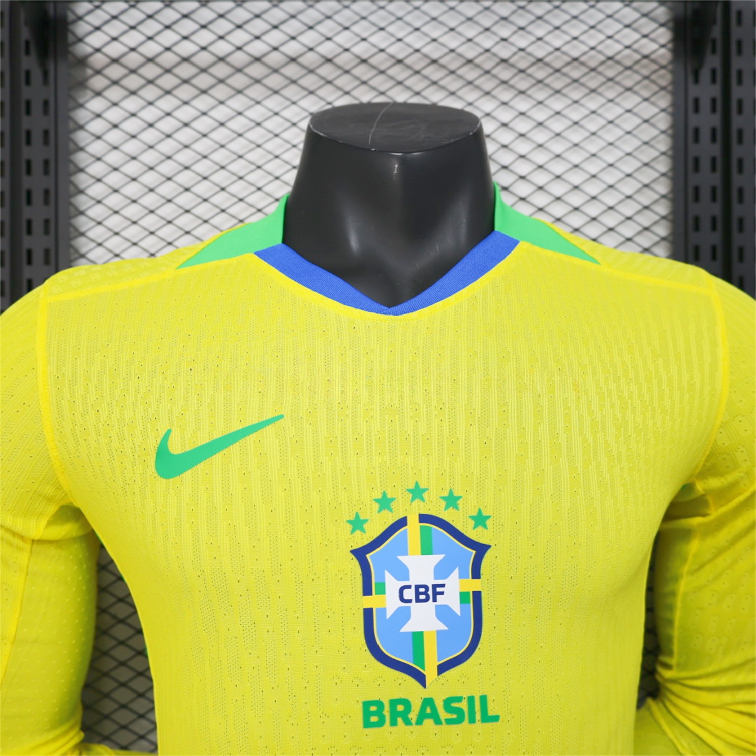 Brazil 2025 Women's Team Home Long Sleeves Jersey - Men's Player Version - UnitedFutballJersey