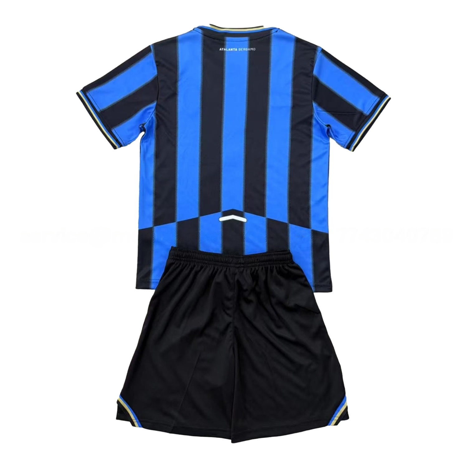 Atalanta 25-26 Home Unsponsored Men's Adult Jersey Set - Fans Version - UnitedFutballJersey