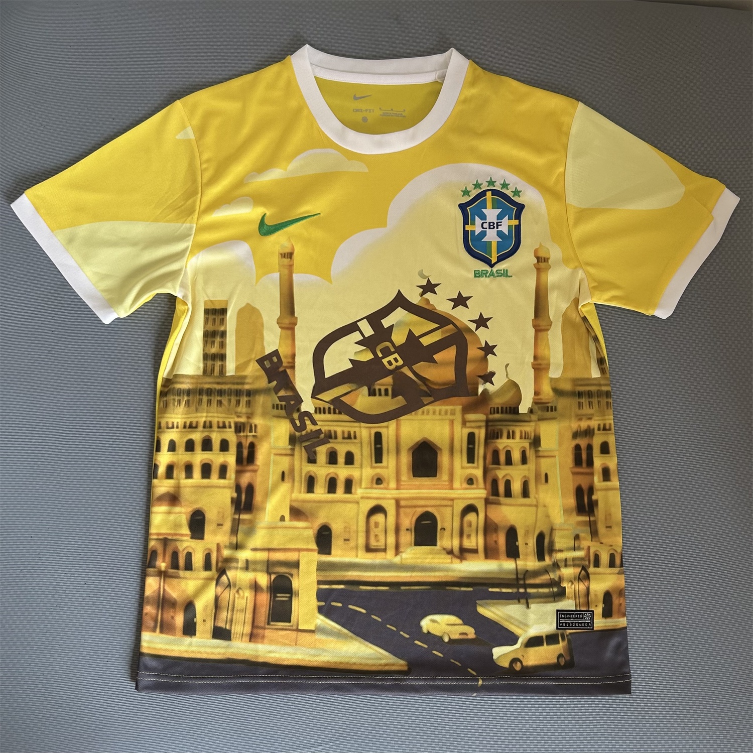 Brazil 2025-26 Church Silhouette Yellow Jersey - Fans Version - UnitedFutballJersey