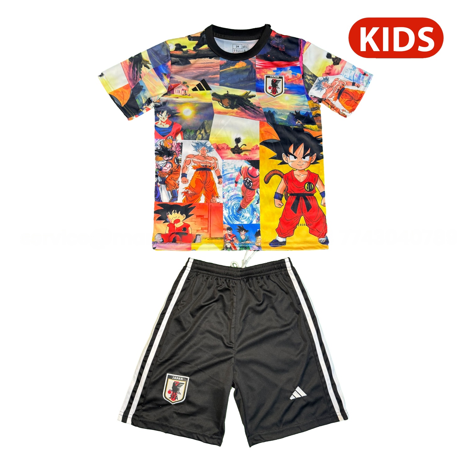 Japan 25-26 Dragon Ball Famous Scene Special Kids Kit - UnitedFutballJersey