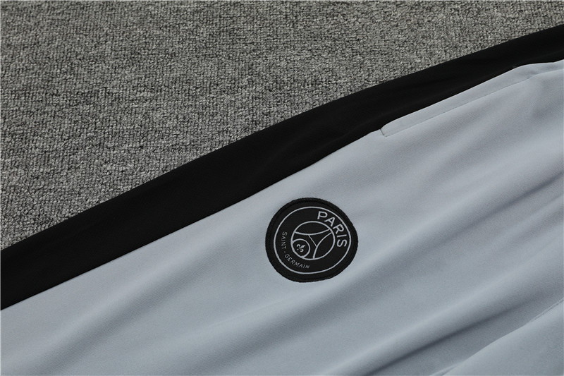 Paris Saint-Germain PSG 23-24 Kids Long Sleeve Training Set Light Gray - UnitedFutballJersey