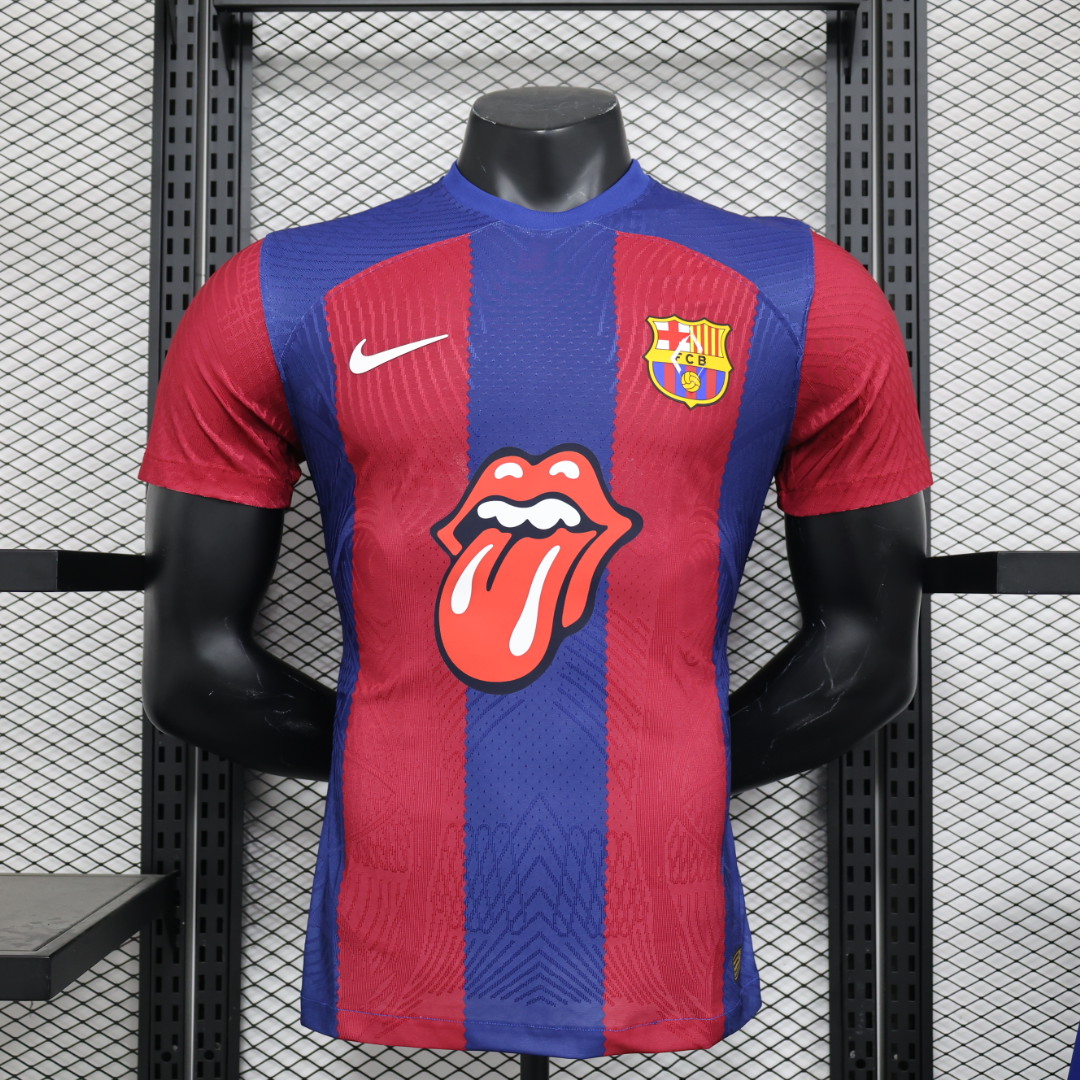 Barcelona X RS Iconic Tongue Jersey - Player Version - UnitedFutballJersey
