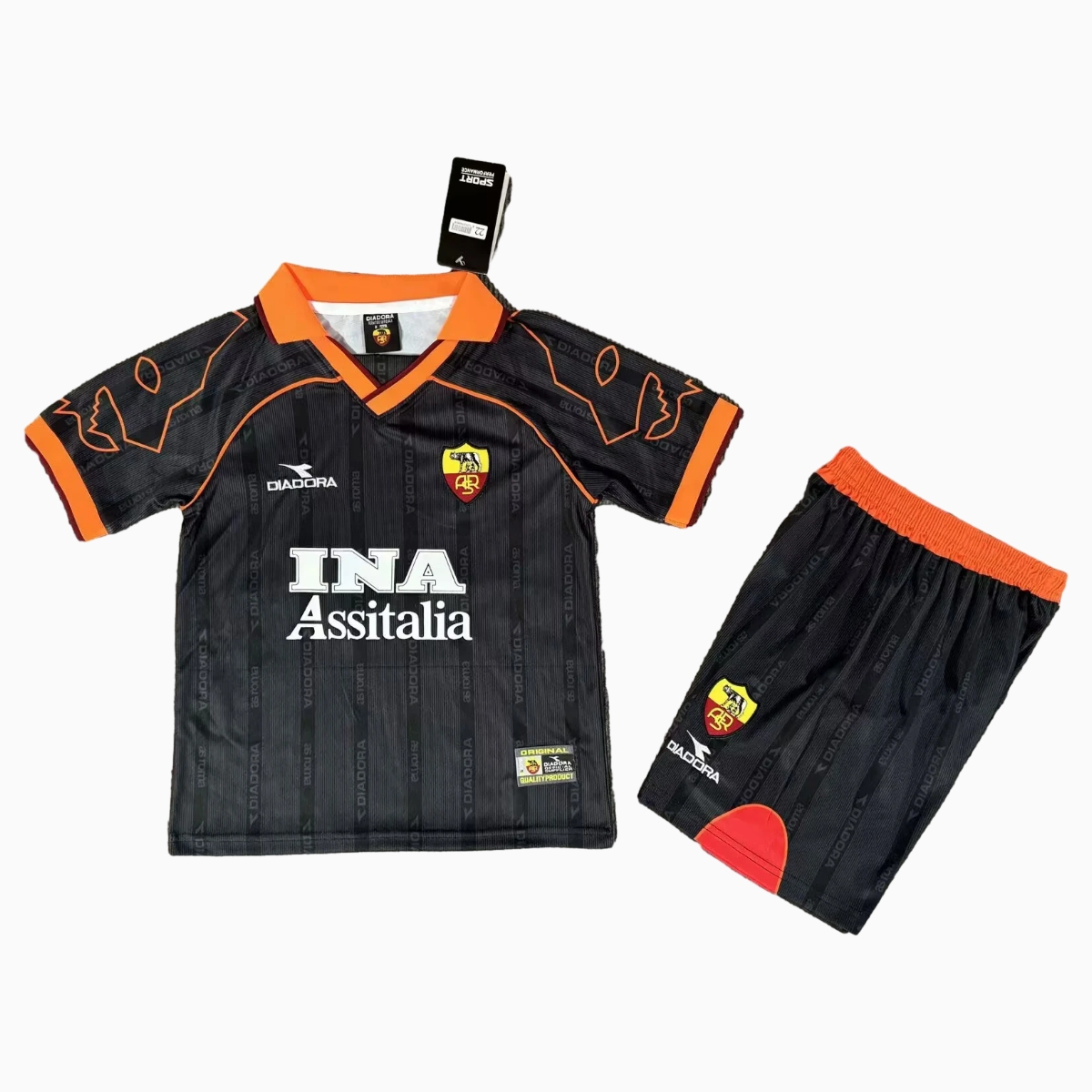Retro Roma 1999-00 Third Kids Kit - UnitedFutballJersey
