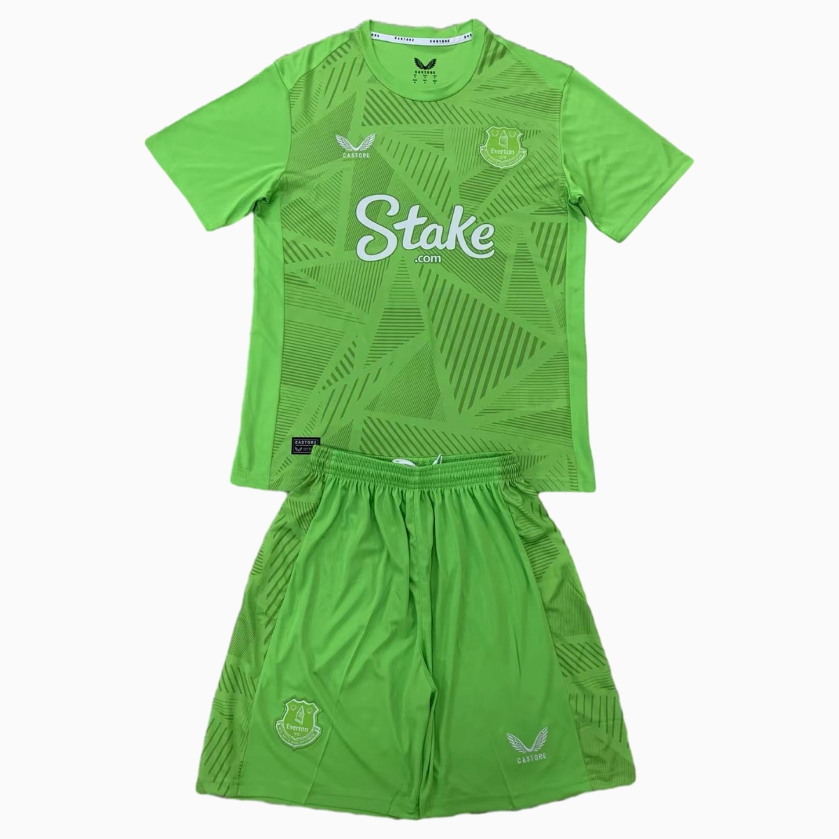 Everton 24-25 Light Green Goalkeeper Men's Adult Jersey Set - Fans Version - UnitedFutballJersey