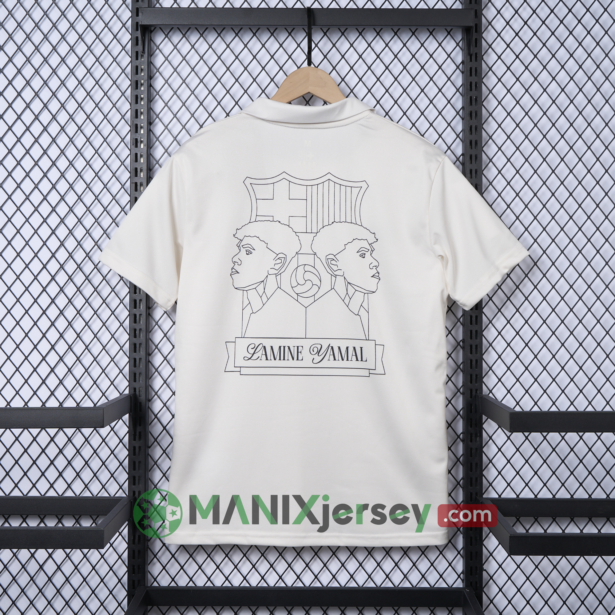 Barcelona 24-25 Yamal Anniversary White Jersey - Fans Version - UnitedFutballJersey