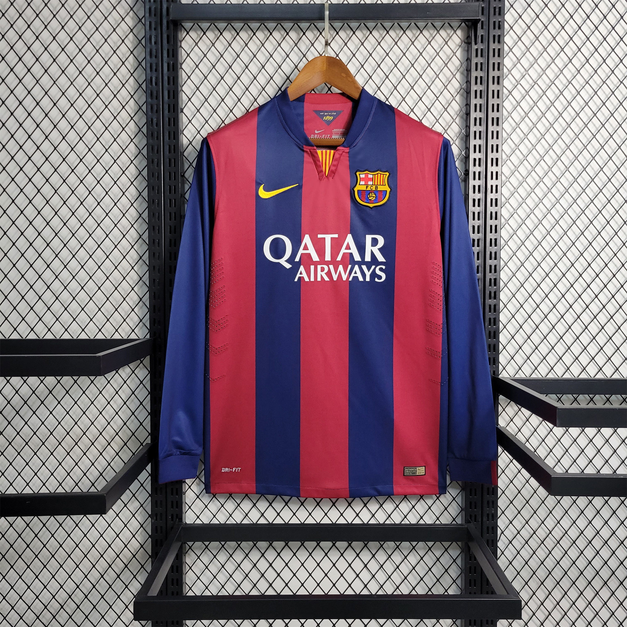 B.A.R.S.A Retro 14-15 Home Stadium Long Sleeve Jersey - UnitedFutballJersey