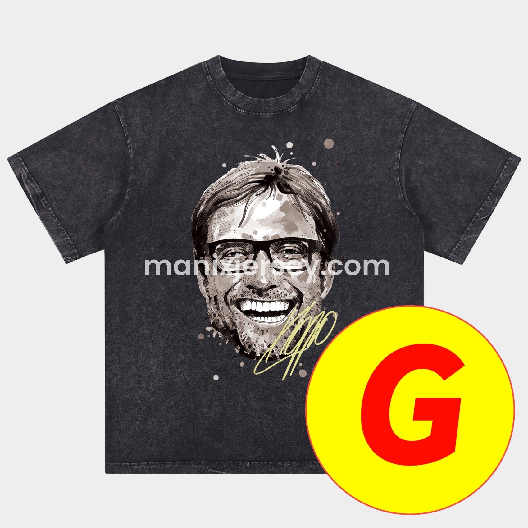 Dortmund Oversized Washed T-Shirt - UnitedFutballJersey