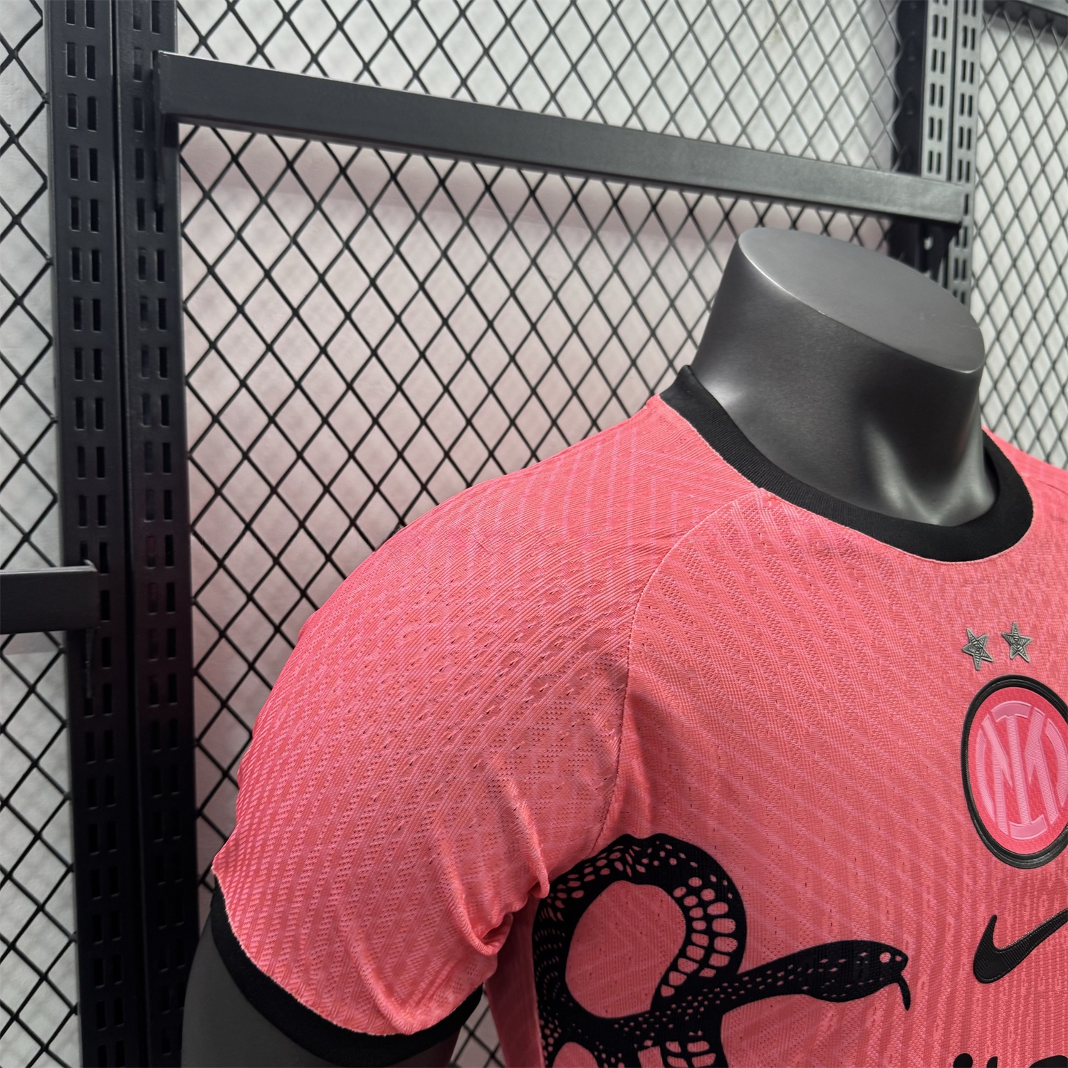 Inter Milan 25-26 Black Snake Special Pink Jersey - Player Version - UnitedFutballJersey