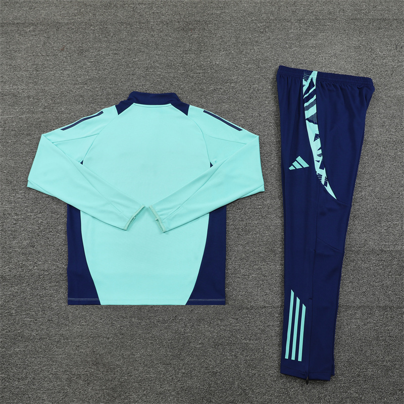 Manchester United 24-25 Long Sleeve Training Set - Lake Blue - UnitedFutballJersey