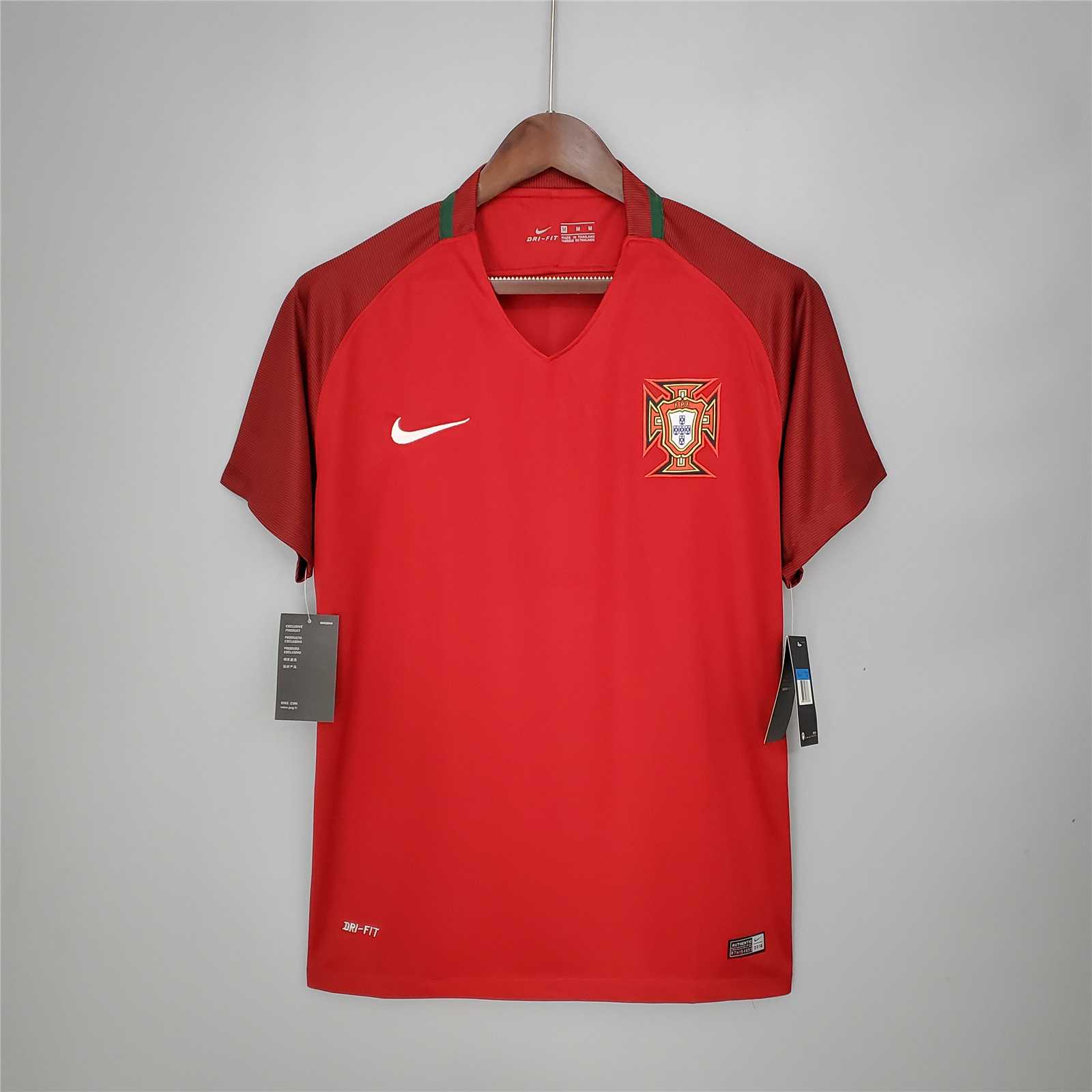 Retro Portugal 2016 Home Stadium Jersey - UnitedFutballJersey