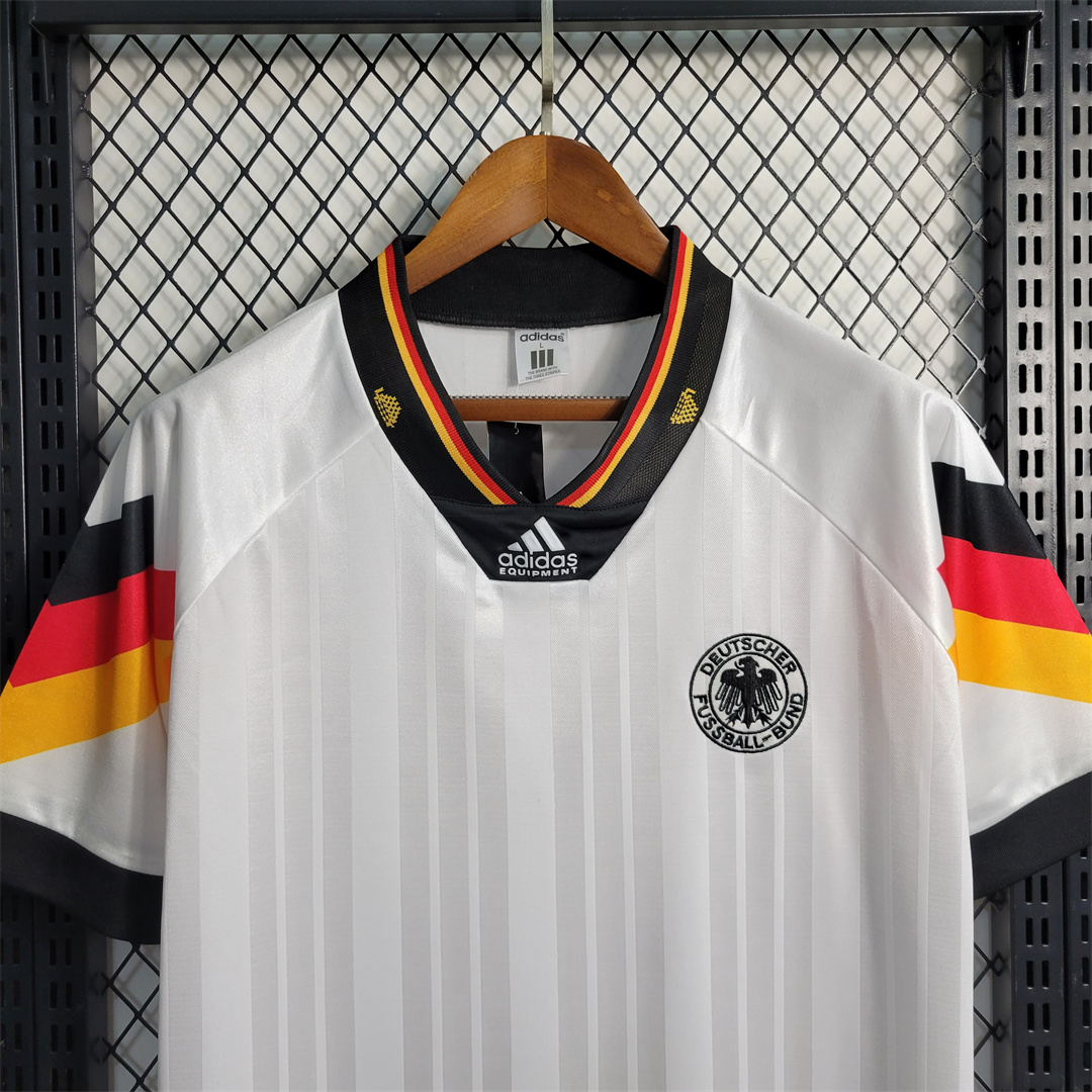Retro Germany 1992 Home Stadium Jersey - UnitedFutballJersey