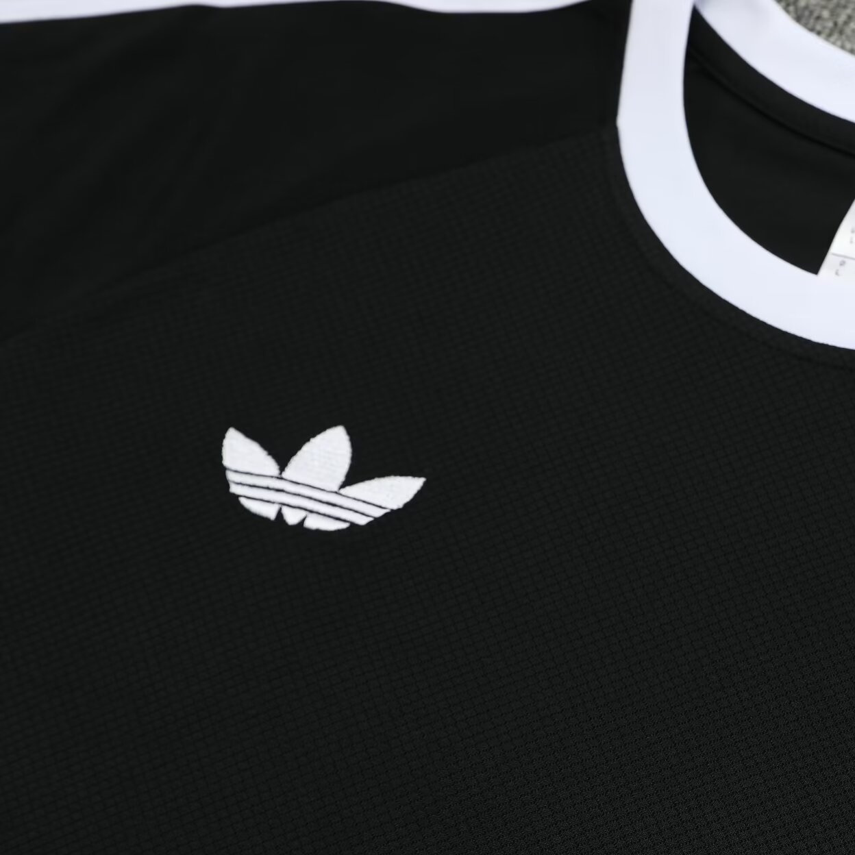 Germany 2024 Originals 3-Stripes Short-Sleeve Training Set - Black - UnitedFutballJersey