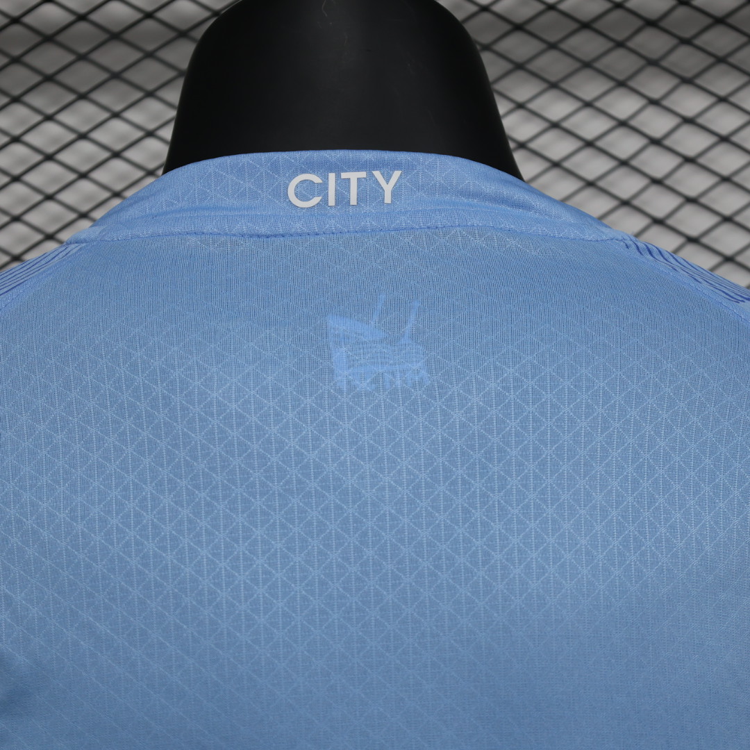 23/24 Manchester City Home Long Sleeve Jersey - Player Version - UnitedFutballJersey