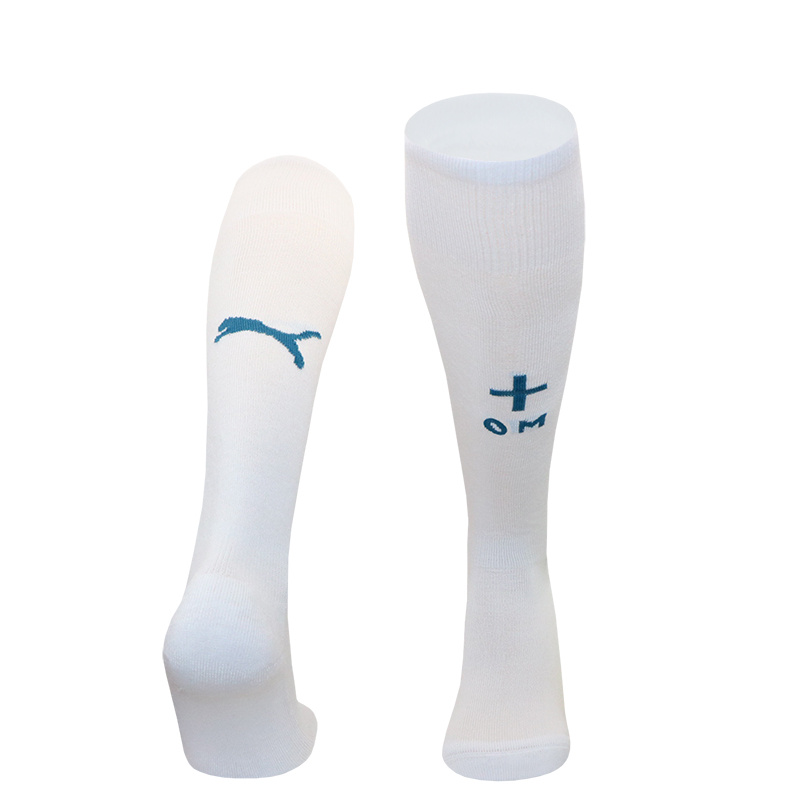Marseille 24-25 Home Socks - White - UnitedFutballJersey