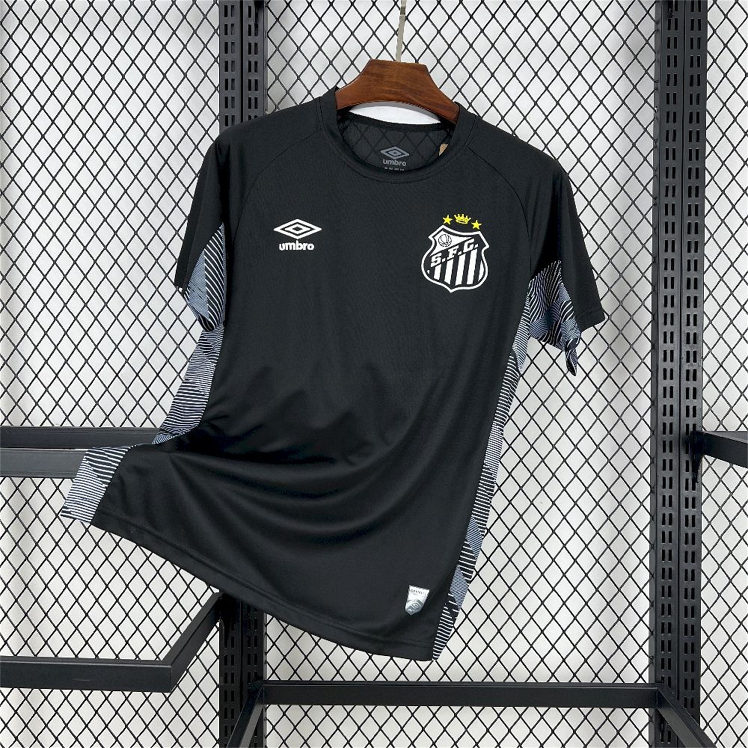Santos 25-26 Black Goalkeeper Unsponsored Jersey - Fans Version - UnitedFutballJersey