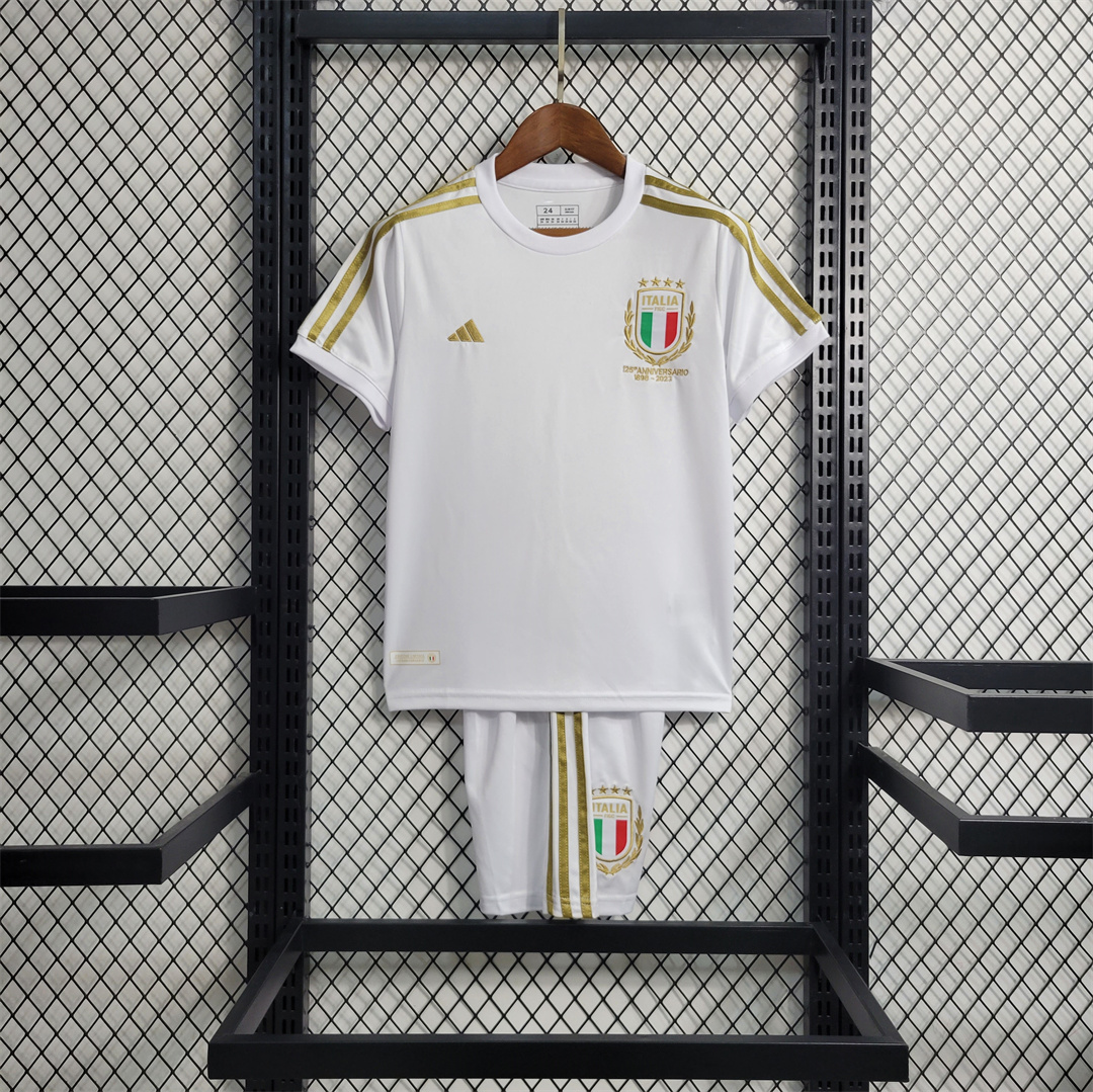 Italy 2023 125th Anniversary Edition Kids Kit - UnitedFutballJersey
