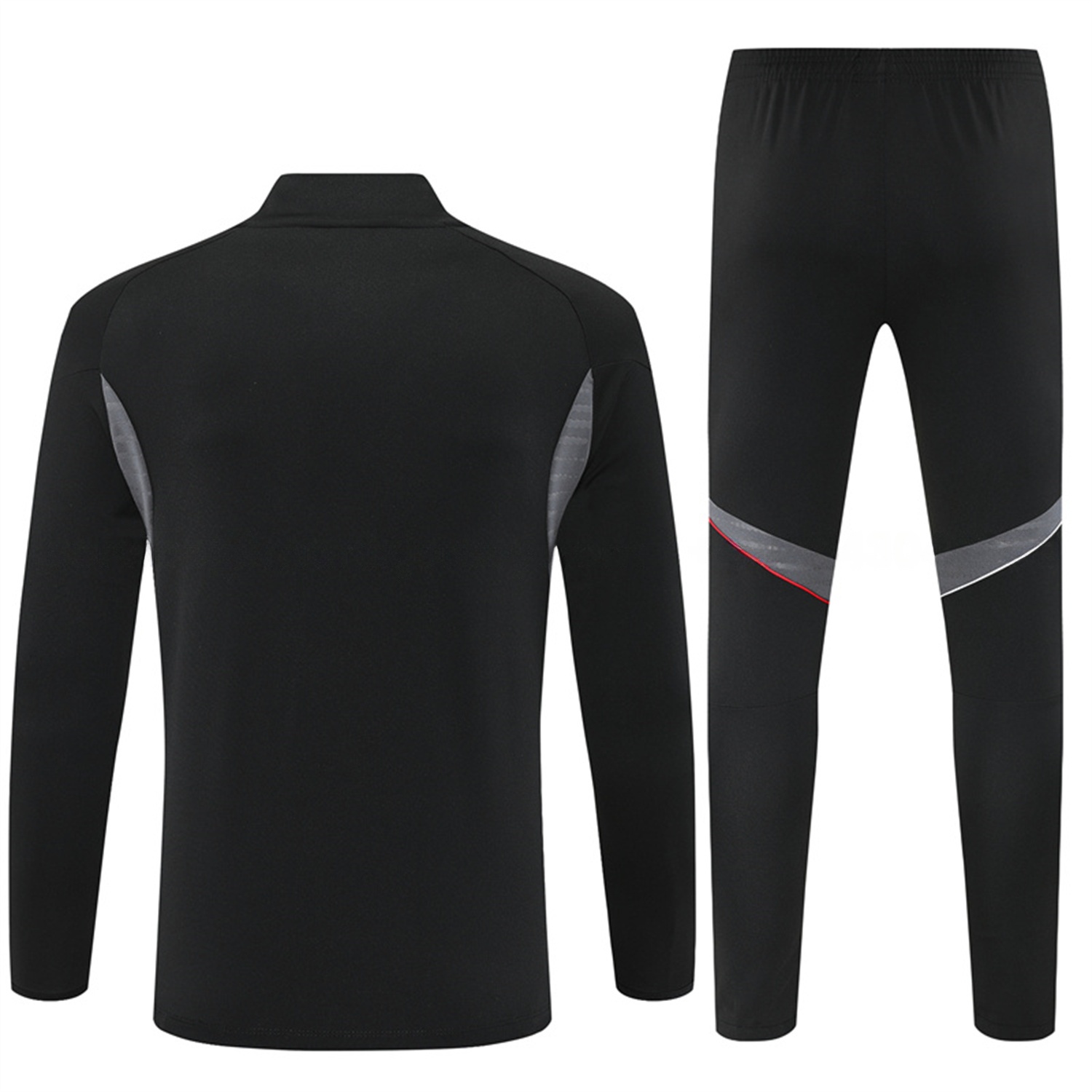 Ajax 25-26 Kids Long Sleeve Training Set - Black Top and Black Pants - UnitedFutballJersey