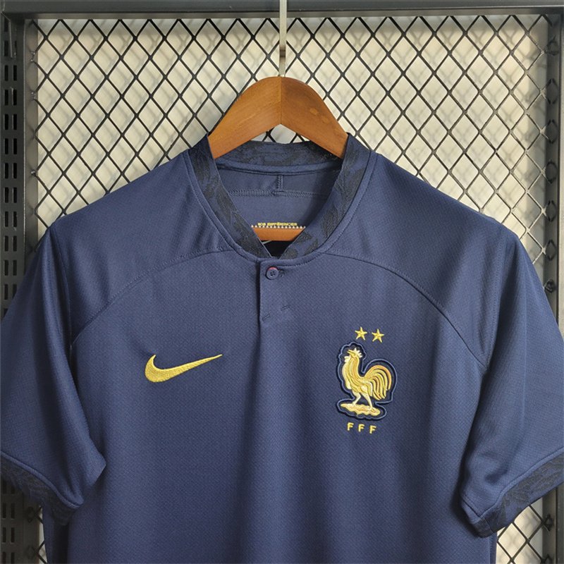 France 22-23 Home Jersey - Fans Version - 2022 World Cup - UnitedFutballJersey