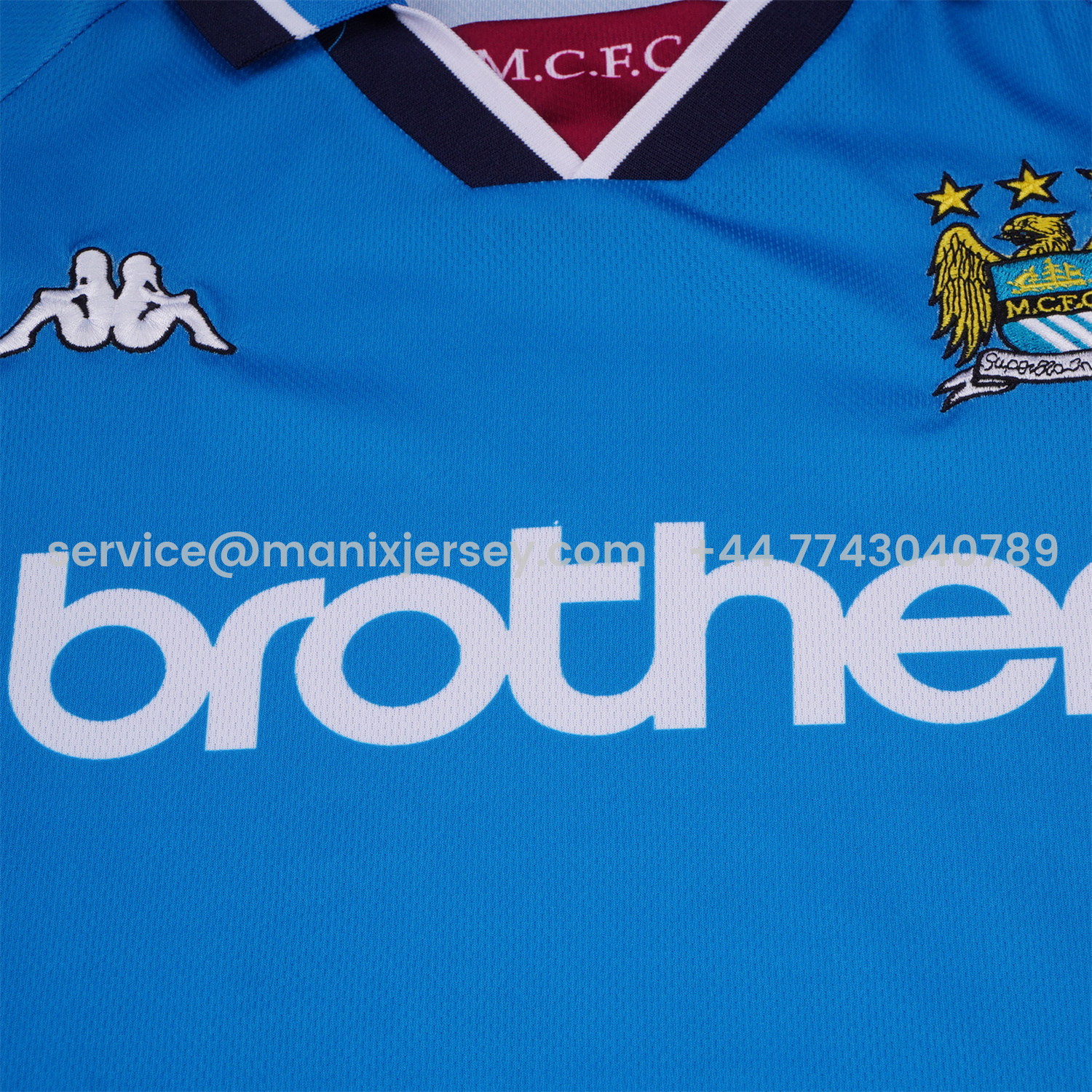 Retro Manchester City 1997-98 Home Kids Kit - UnitedFutballJersey