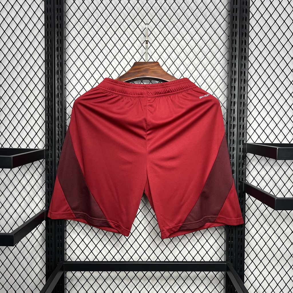 AS Roma 24-25 Home Stadium Shorts - Fans Version - UnitedFutballJersey