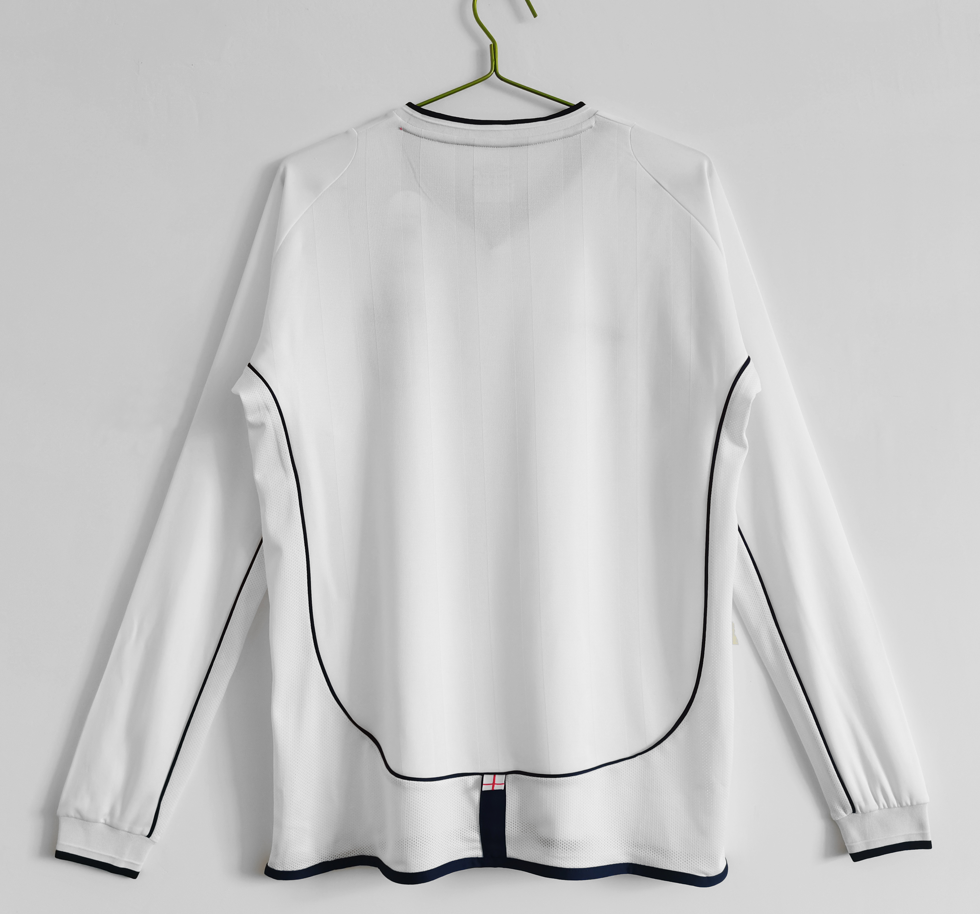 Retro England 2002 Home Stadium Long Sleeve Jersey - UnitedFutballJersey