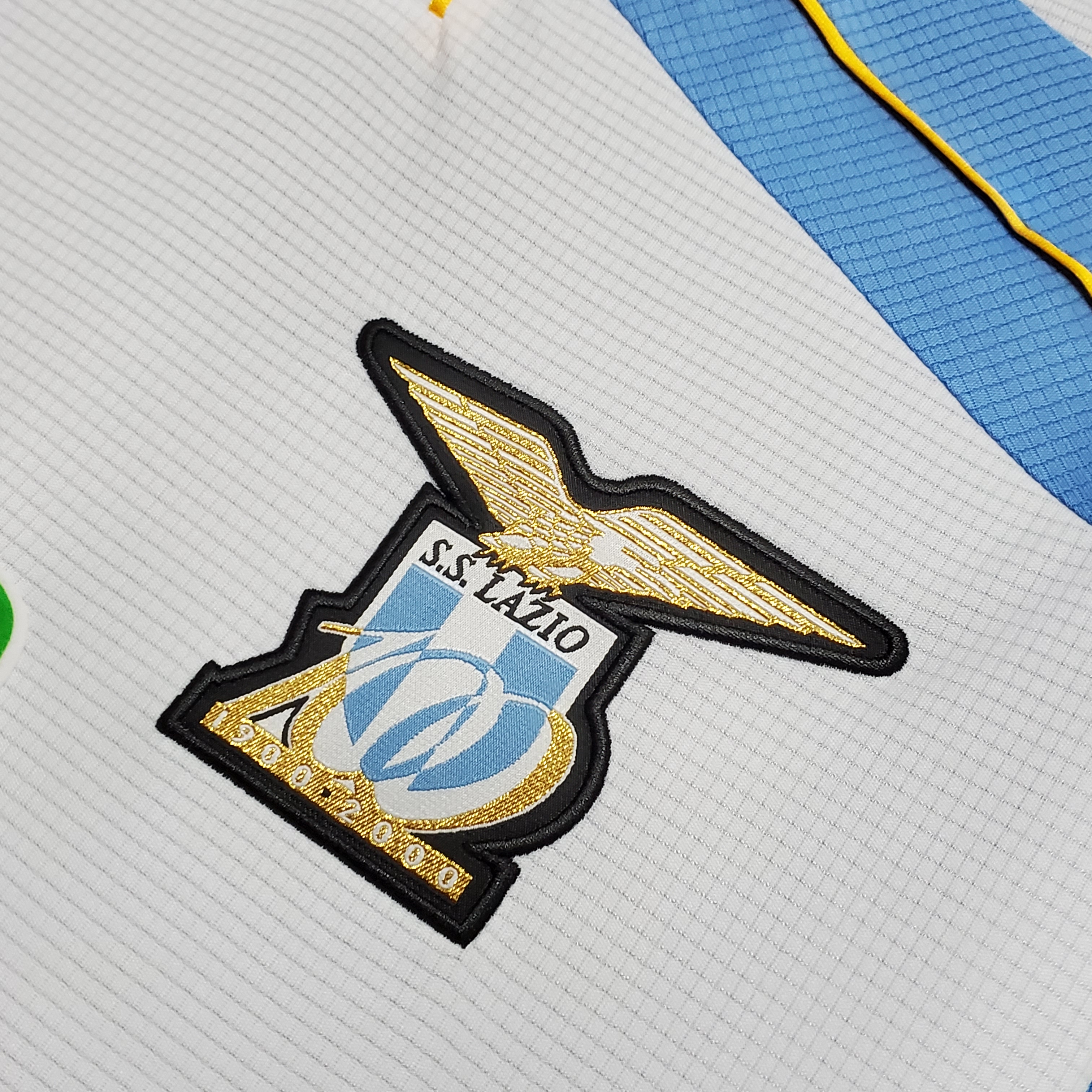 Retro Lazio 1999-00 Centenary Home Stadium Long sleeve Jersey - UnitedFutballJersey