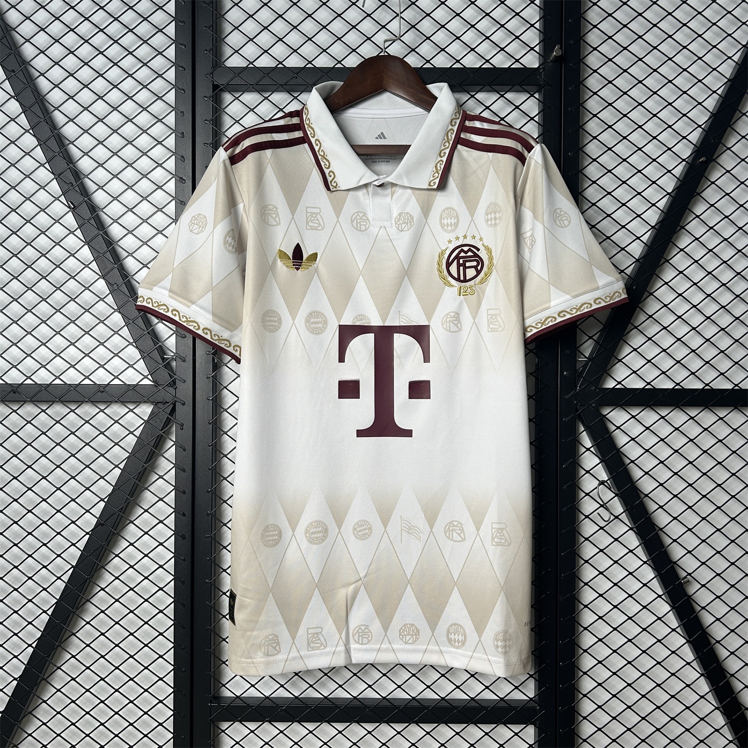 Bayern Munich 2025 125th Anniversary Diamond Pattern Special Edition Jersey - Fans Version - UnitedFutballJersey