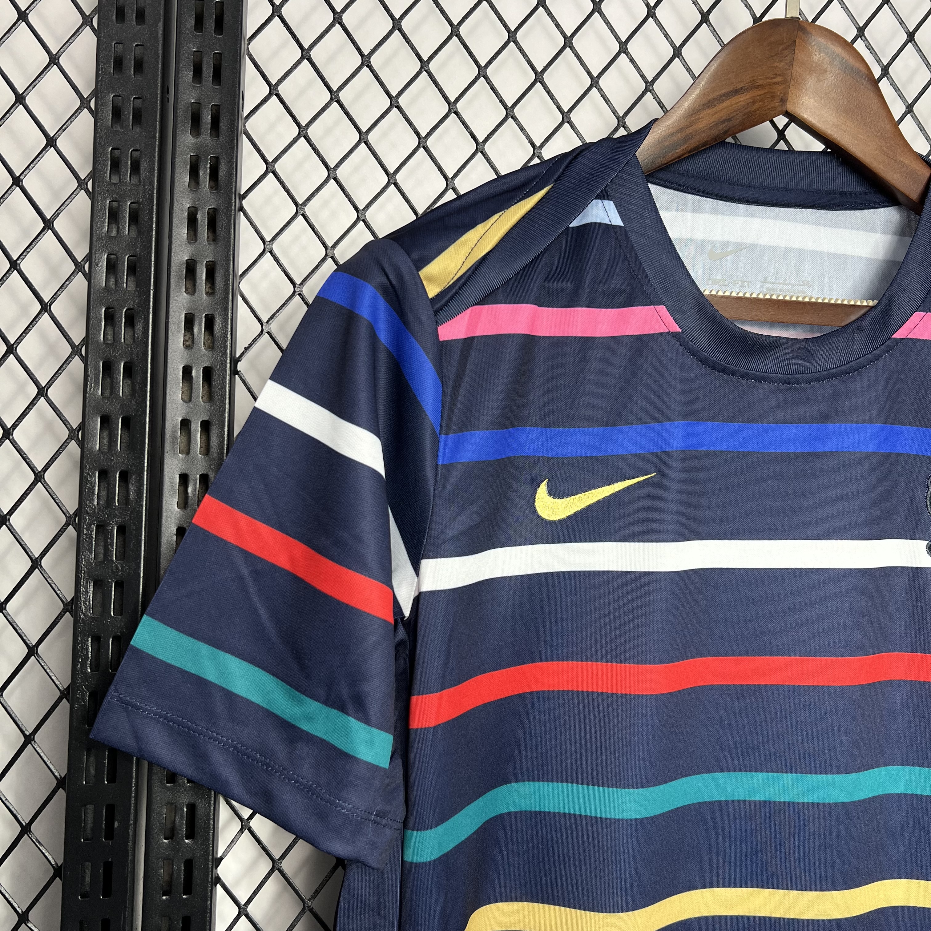 France 24-25 Pre-match Training Jersey - Fans Version - UnitedFutballJersey