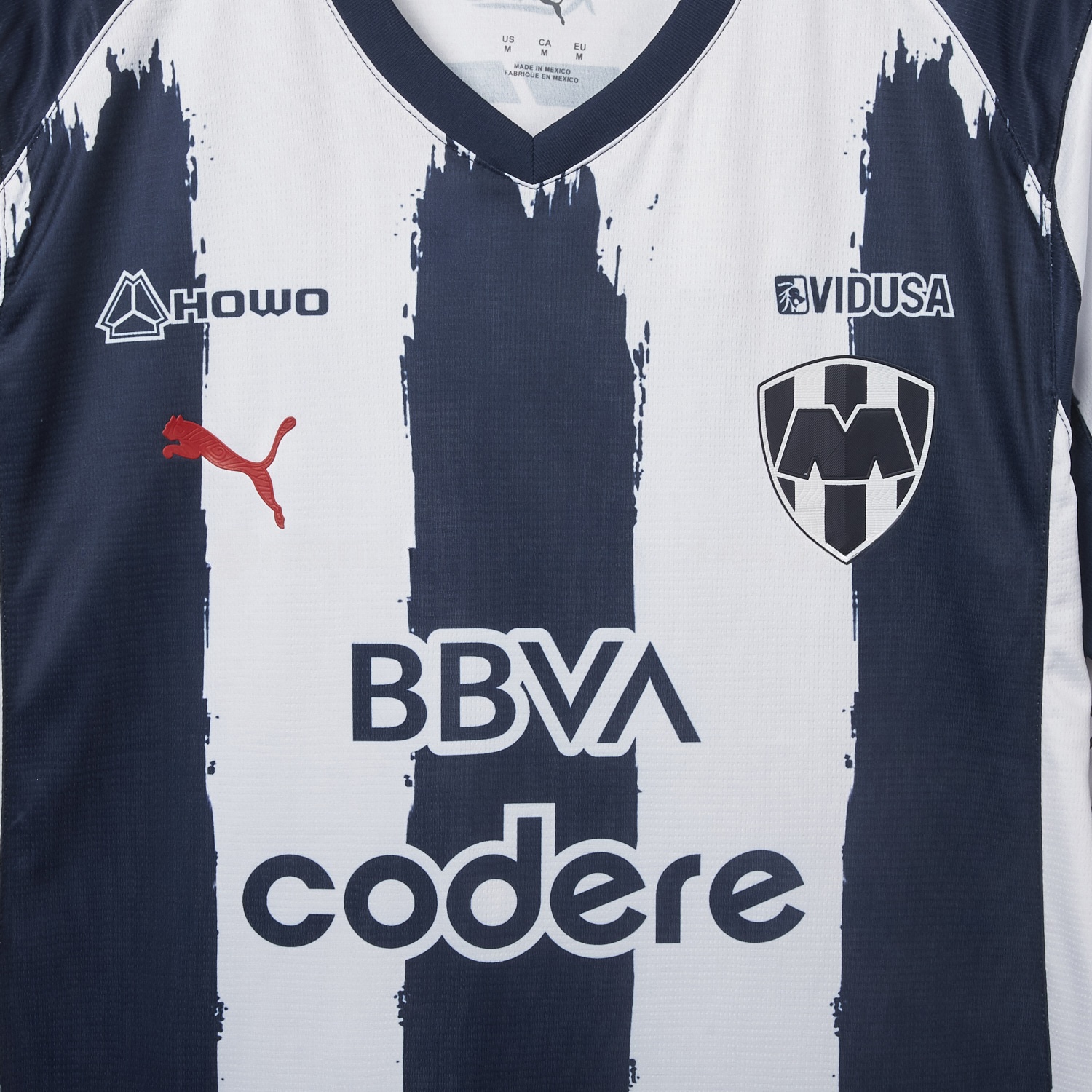 Rayados Monterrey 25-26 Home Stripes Jersey - Fans Version - UnitedFutballJersey