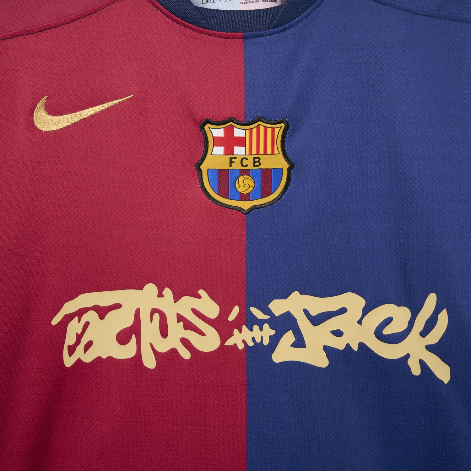B.A.R.S.A x Travis Scott 24-25 Home Jersey - Fans Version - UnitedFutballJersey