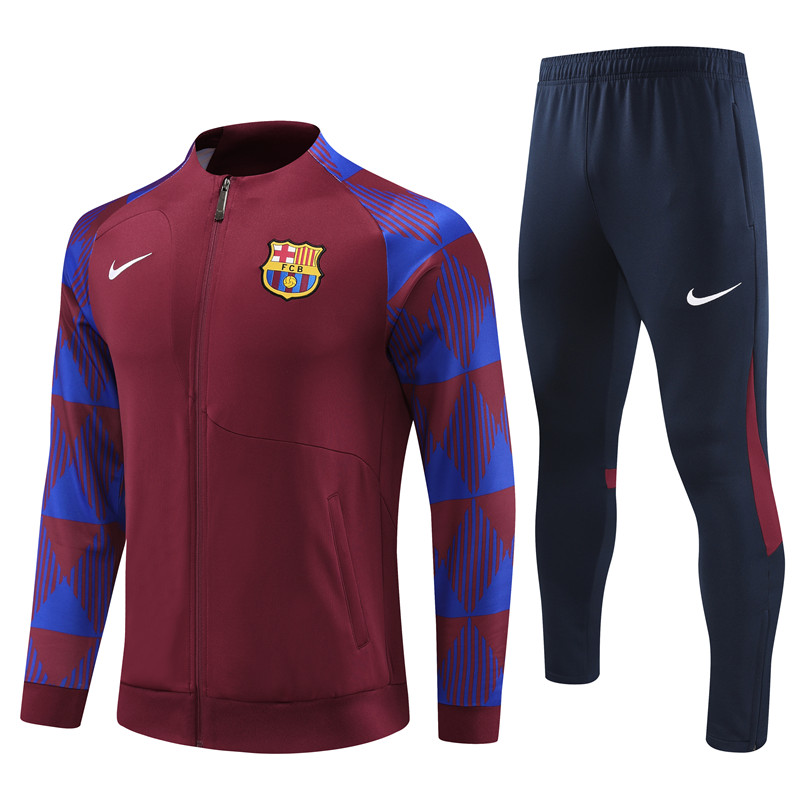 B.A.R.S.A Date 23-24 Jacket Training Tracksuit - Red - UnitedFutballJersey