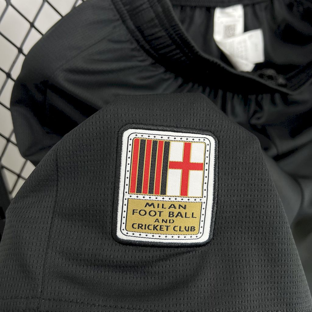 AC Milan 24-25 125th Anniversary Black GK Shorts - Fans Version - UnitedFutballJersey