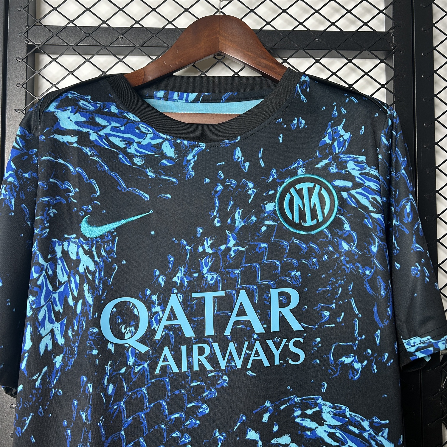Inter Milan 25-26 Blue Snake Pattern Pre-Match Training Jersey - Fans Version - UnitedFutballJersey