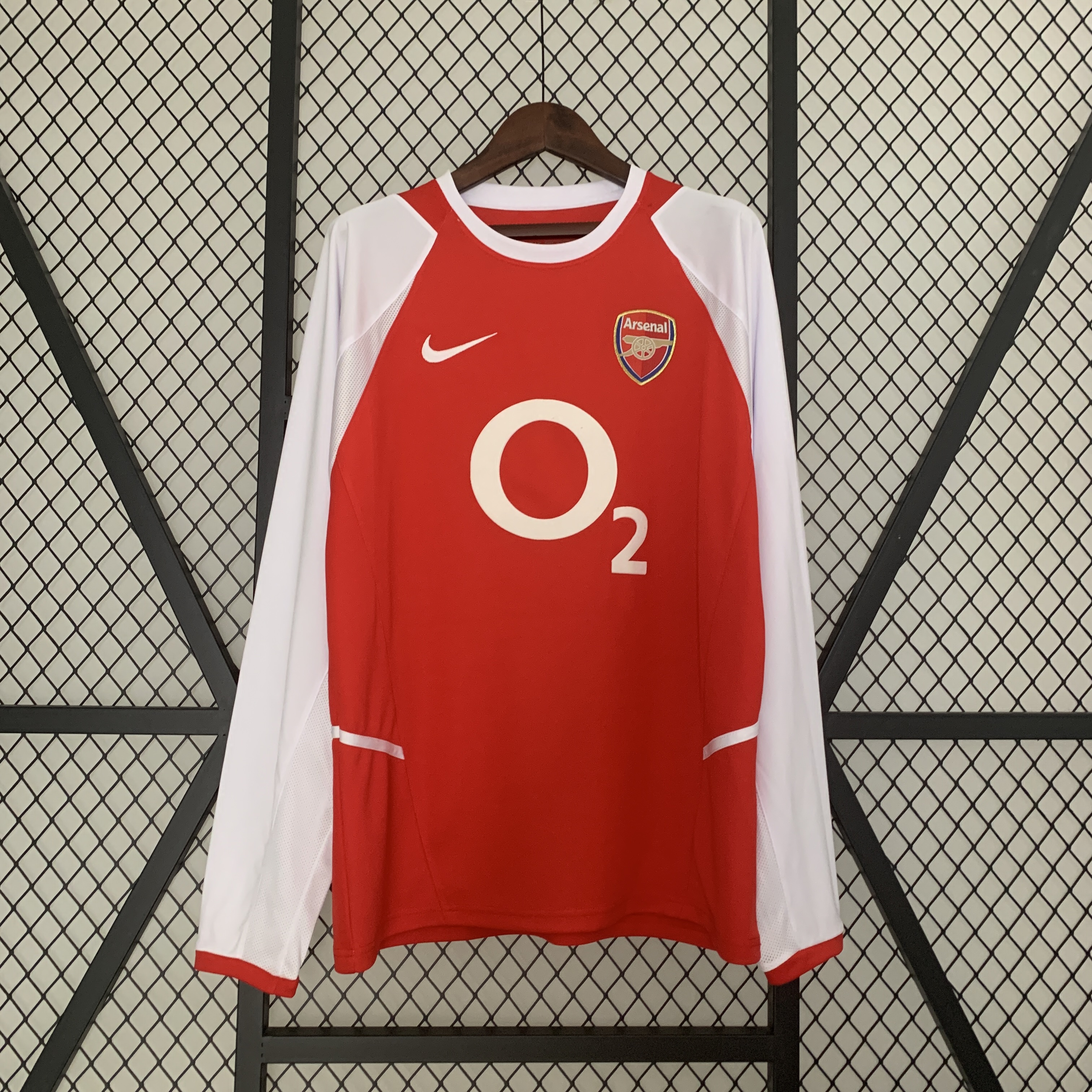 Retro Arsenal 02-04 Home Stadium Long Sleeve Jersey - UnitedFutballJersey