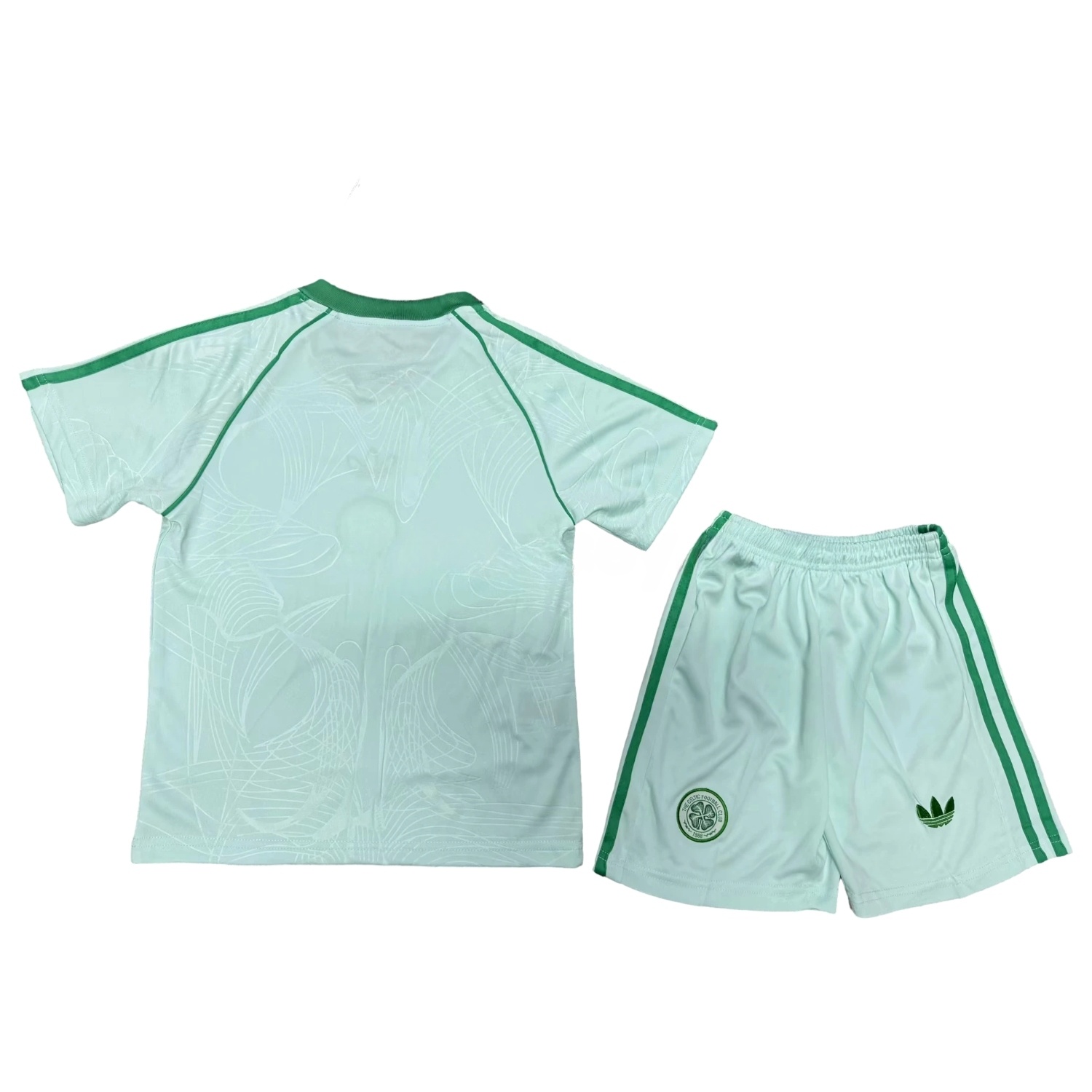 Celtic 24-25 Originals Green St. Patrick's Day Kids Kit - UnitedFutballJersey