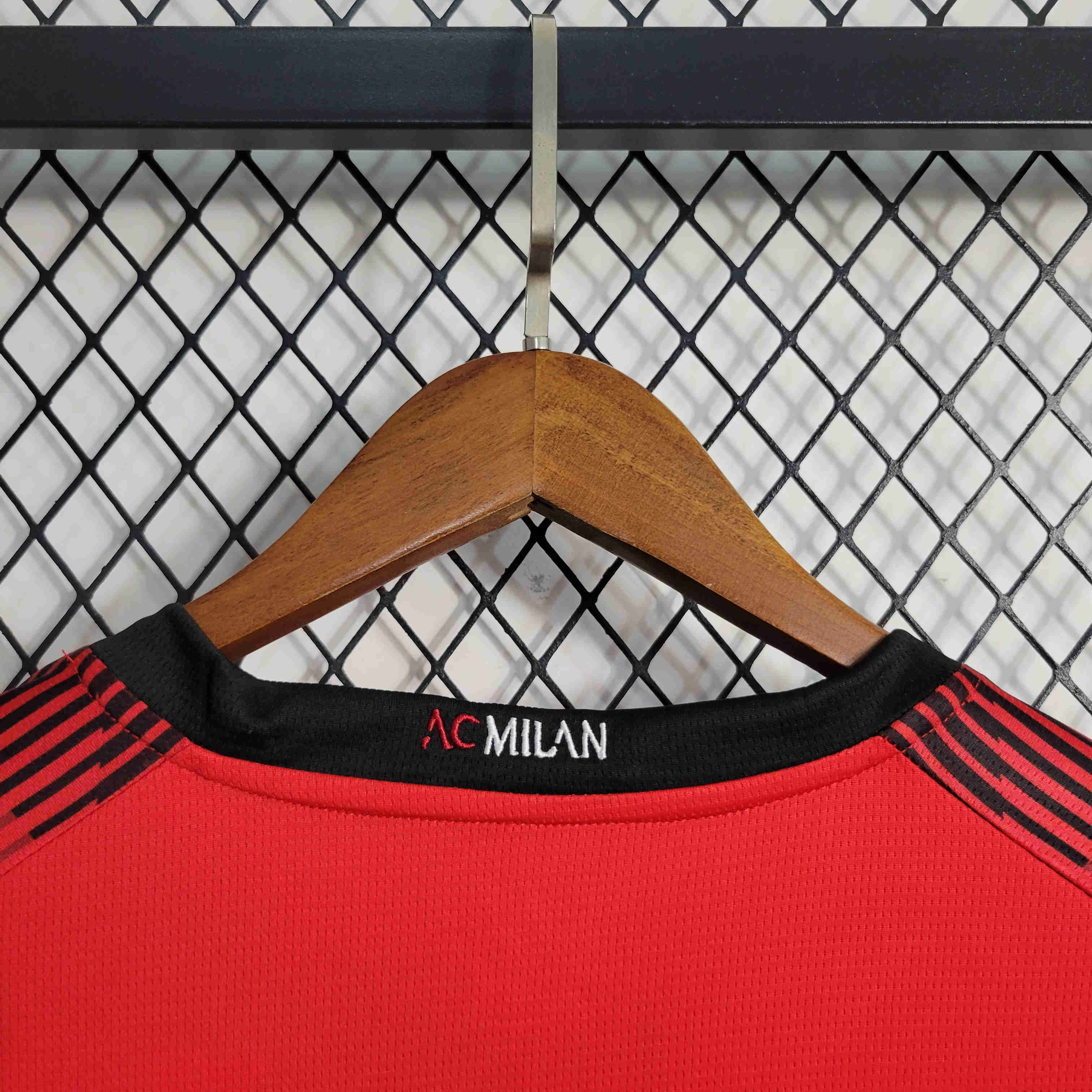 23/24 AC Milan Home Long Sleeve Jersey - Fans Version - UnitedFutballJersey