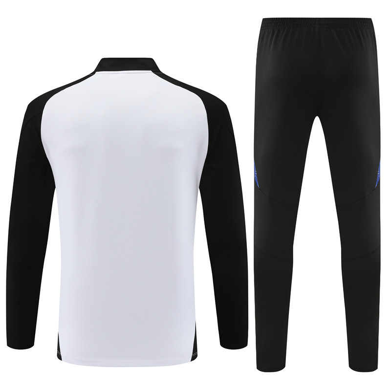 Germany 2024 Long Sleeve Training Set - White With Black - UnitedFutballJersey