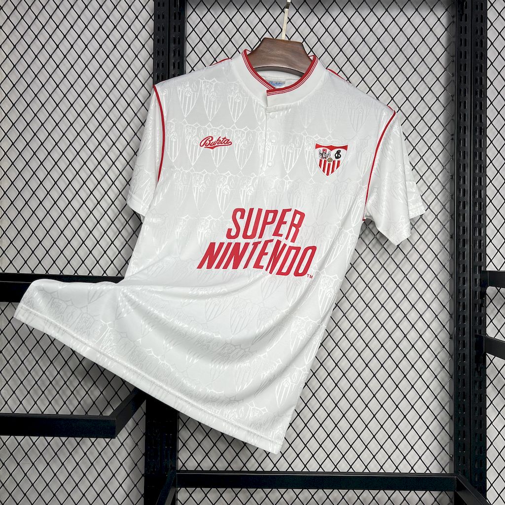 Retro Sevilla 1991-92 Home Jersey - UnitedFutballJersey