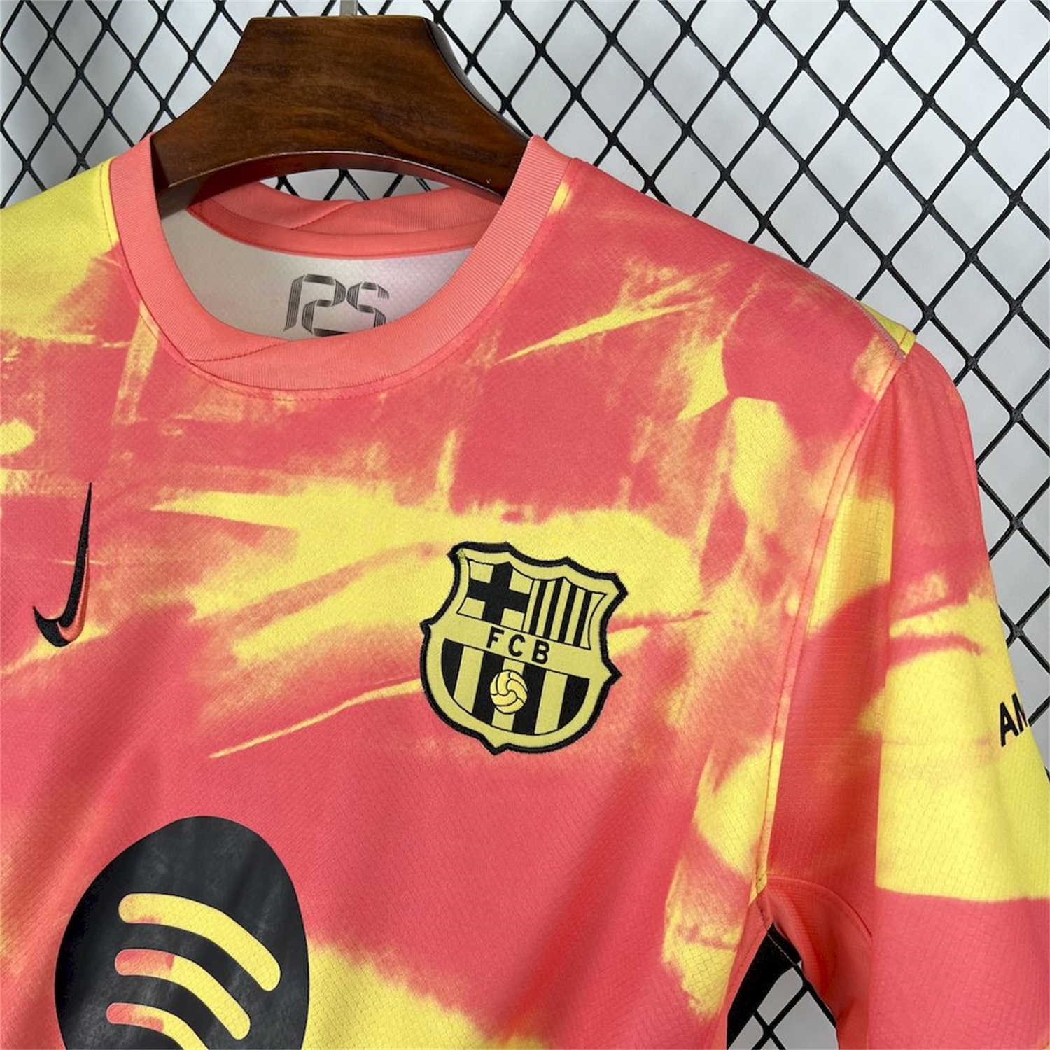 Barcelona 25-26 Yellow and Orange Camouflage Jersey - Fans Version - UnitedFutballJersey