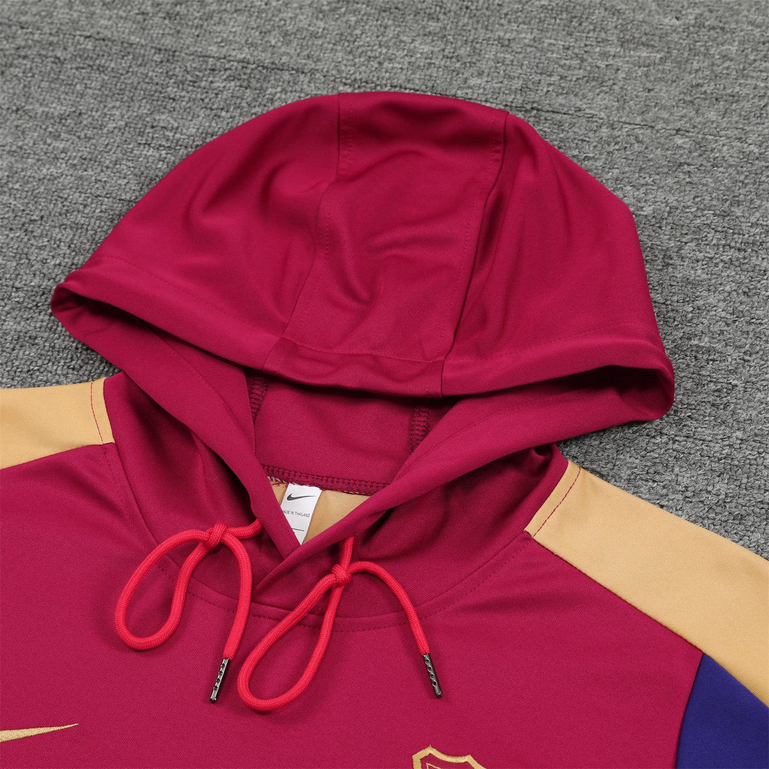 Barcelona 24-25 Training Hoodie Set - Red Hoodie and Deep Blue Pants - UnitedFutballJersey